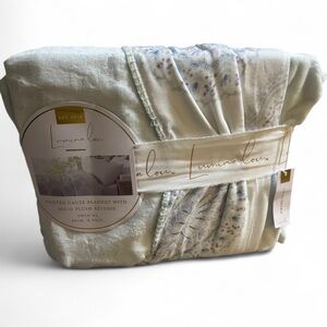 NWT Lumina Lou Home Bedding TWIN XL Blanket - Cream